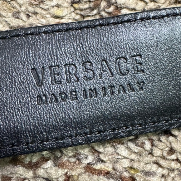 Versace Women’s Black Belt with Black Medusa Buckle Great Condition - Picture 16 of 16